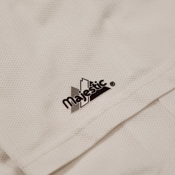 Vintage 90s Majestic Mesh Baseball Jersey – White/Red – Style 6575 – Made in USA - Picture 7 of 10